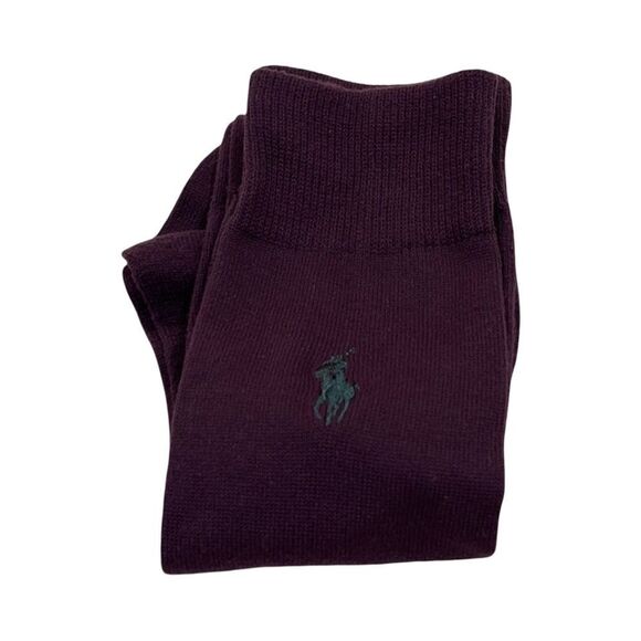 POLO RALPH LAUREN SOCK. FITS 7-8 PURPLE - Picture 1 of 3